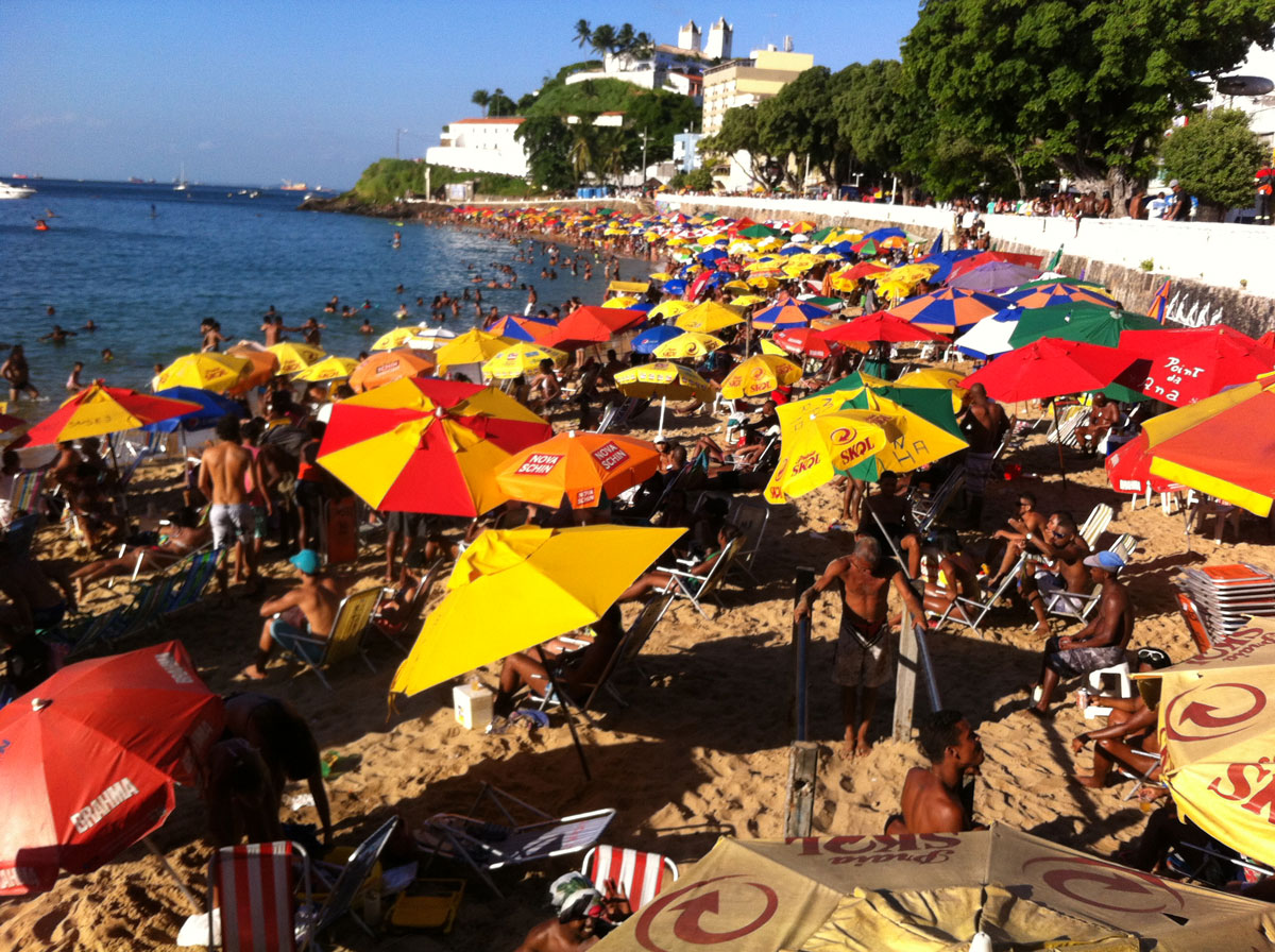Barra Beach, Salvador, Brazil, Friday afternoon, 3rd January 2014